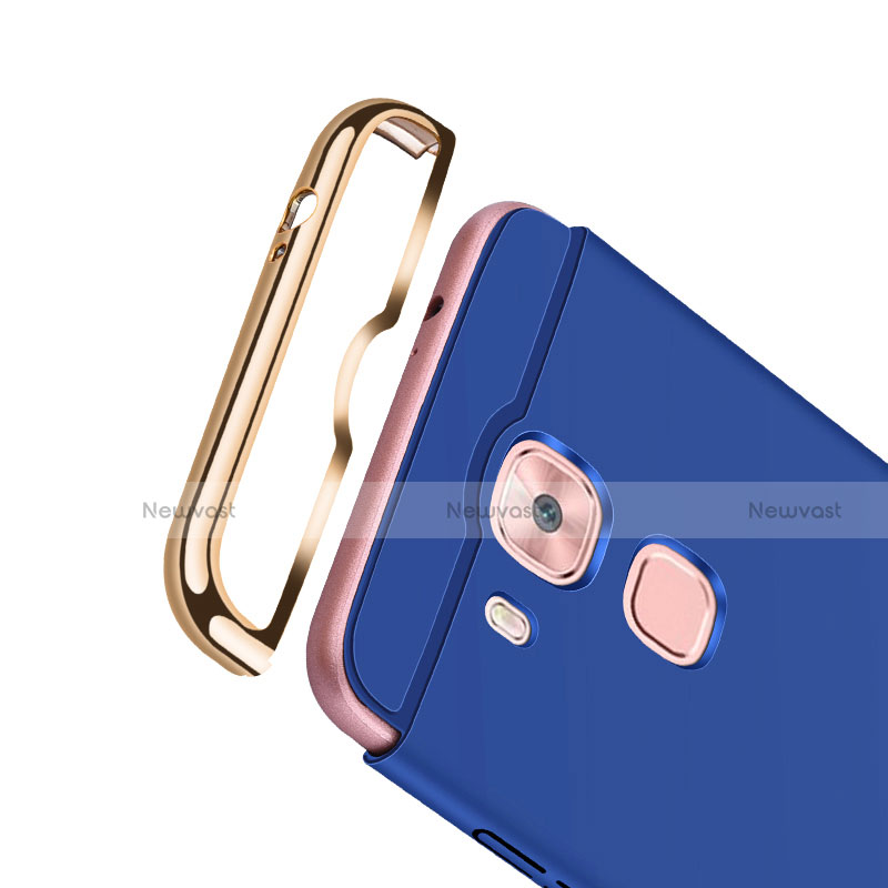 Luxury Metal Frame and Plastic Back Cover with Finger Ring Stand A01 for Huawei Nova Plus