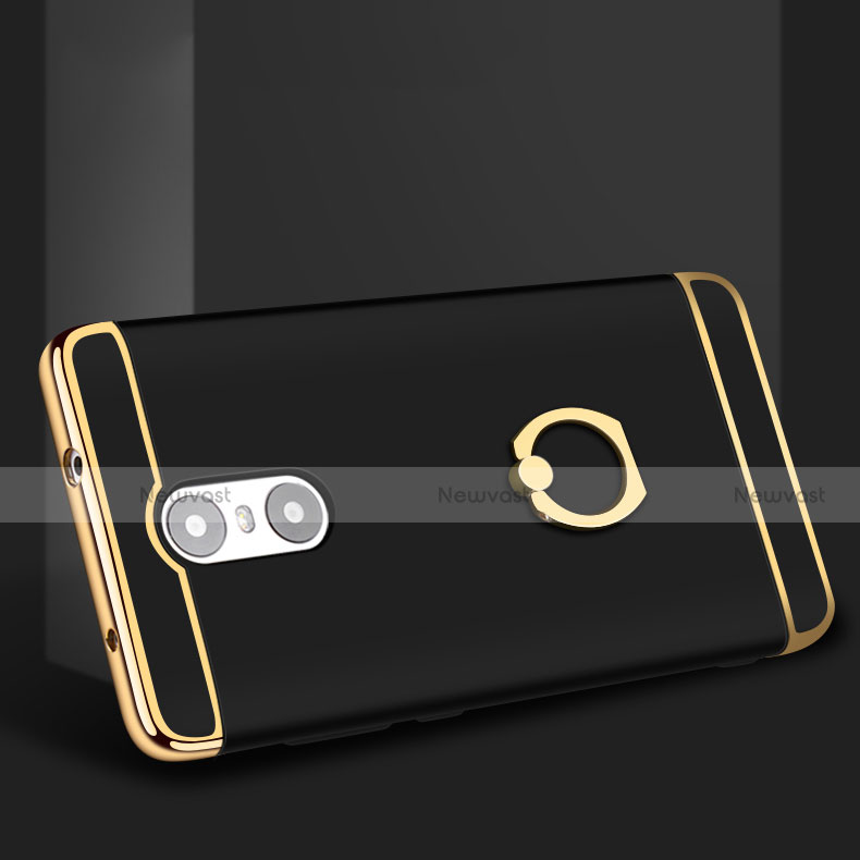 Luxury Metal Frame and Plastic Back Cover with Finger Ring Stand A01 for Xiaomi Redmi Pro