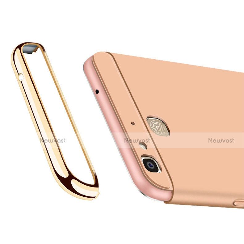 Luxury Metal Frame and Plastic Back Cover with Lanyard for Huawei Enjoy 5S