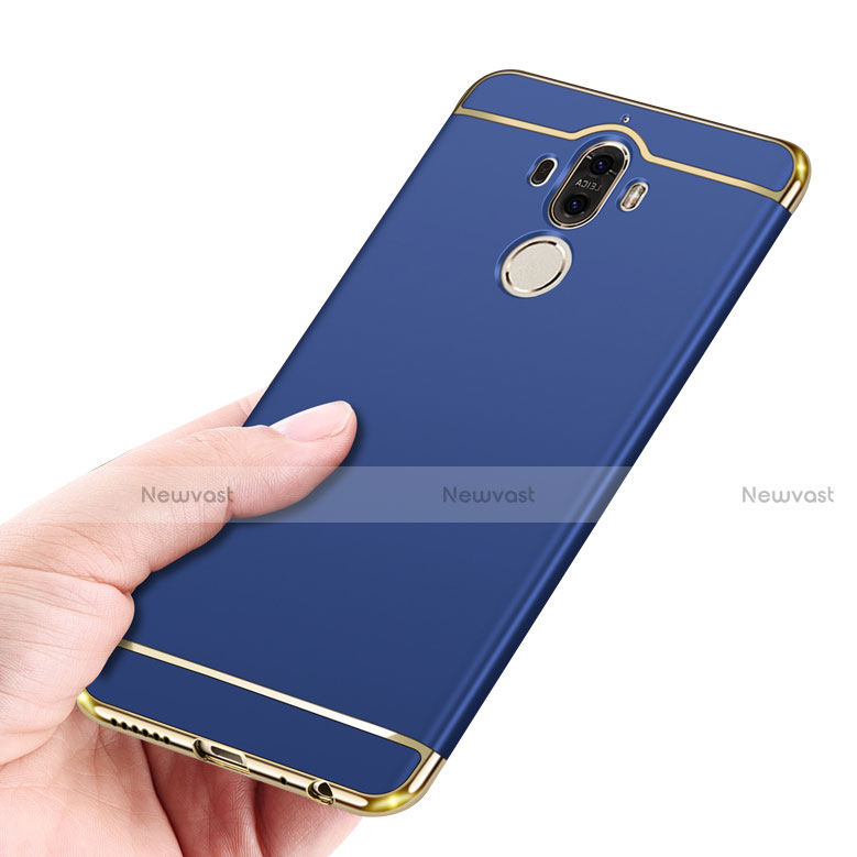 Luxury Metal Frame and Plastic Back Cover with Lanyard for Huawei Mate 10 Lite