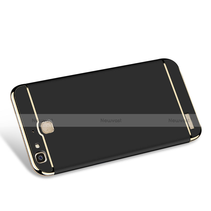 Luxury Metal Frame and Plastic Back Cover with Lanyard for Huawei P8 Lite Smart