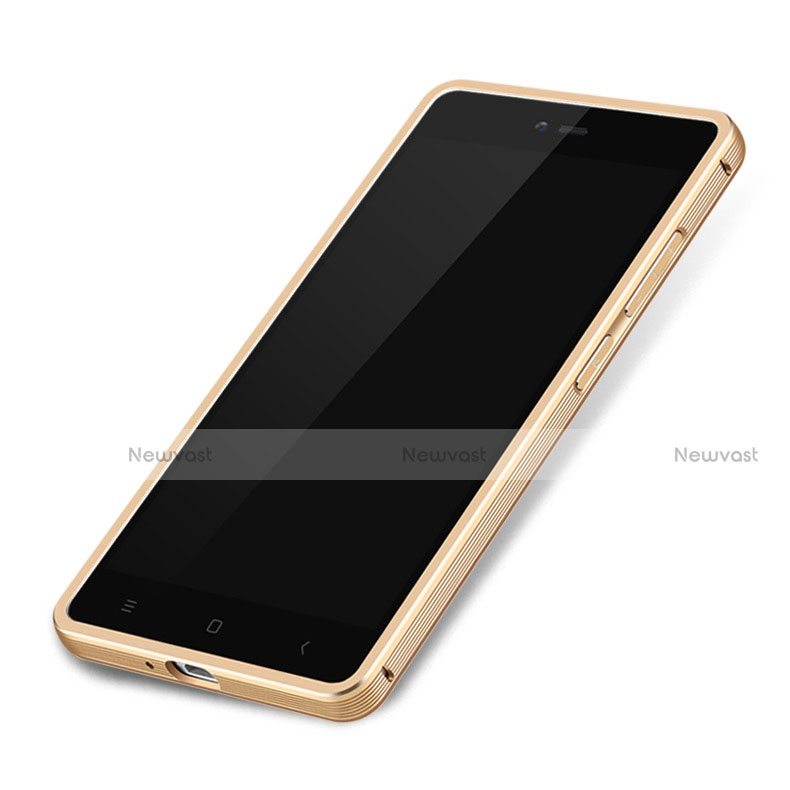 Luxury Metal Frame and Silicone Back Cover Case M01 for Xiaomi Mi 4C