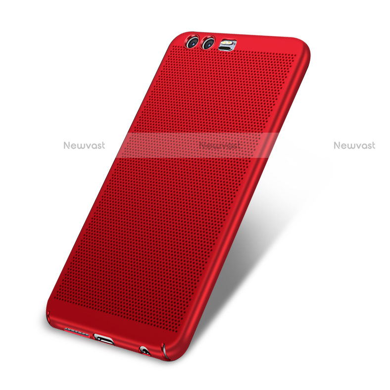 Mesh Hole Hard Rigid Case Back Cover for Huawei Honor 9 Red