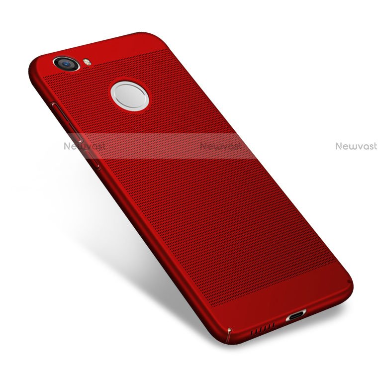 Mesh Hole Hard Rigid Case Back Cover for Huawei Nova Red