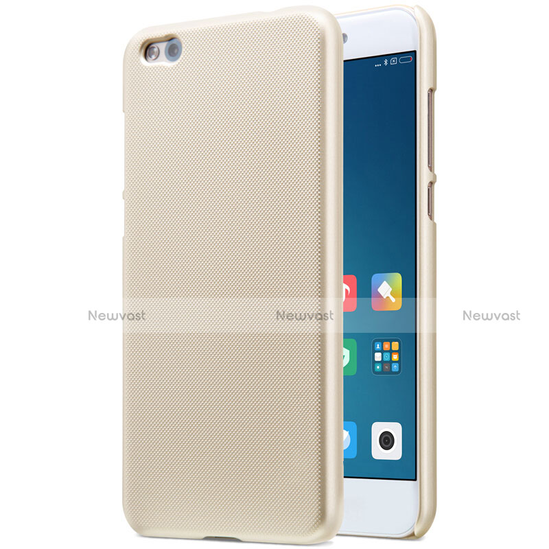 Mesh Hole Hard Rigid Case Back Cover for Xiaomi Mi 5C Gold