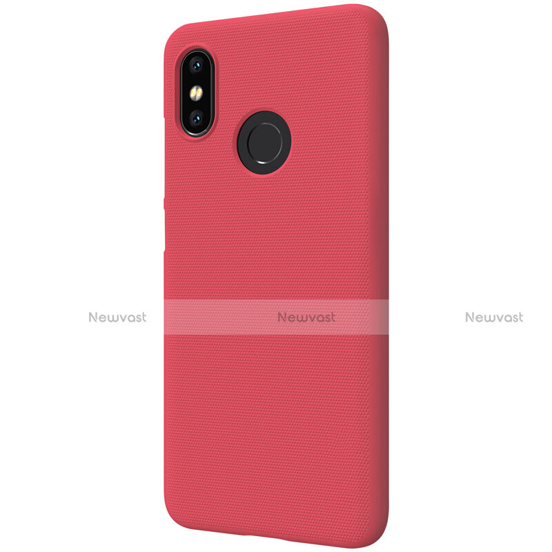 Mesh Hole Hard Rigid Case Back Cover for Xiaomi Mi 8 Red