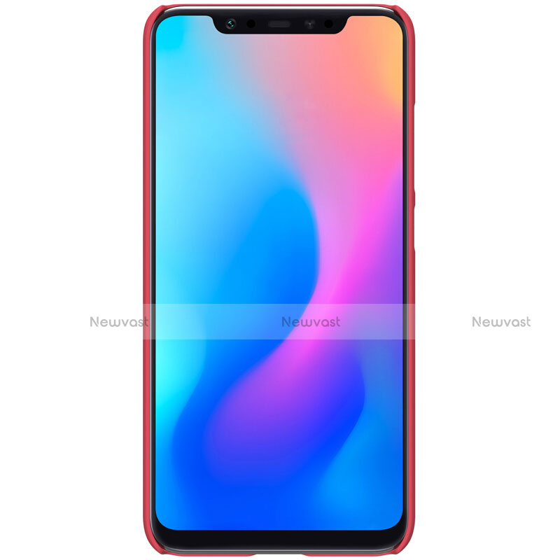 Mesh Hole Hard Rigid Case Back Cover for Xiaomi Mi 8 Red