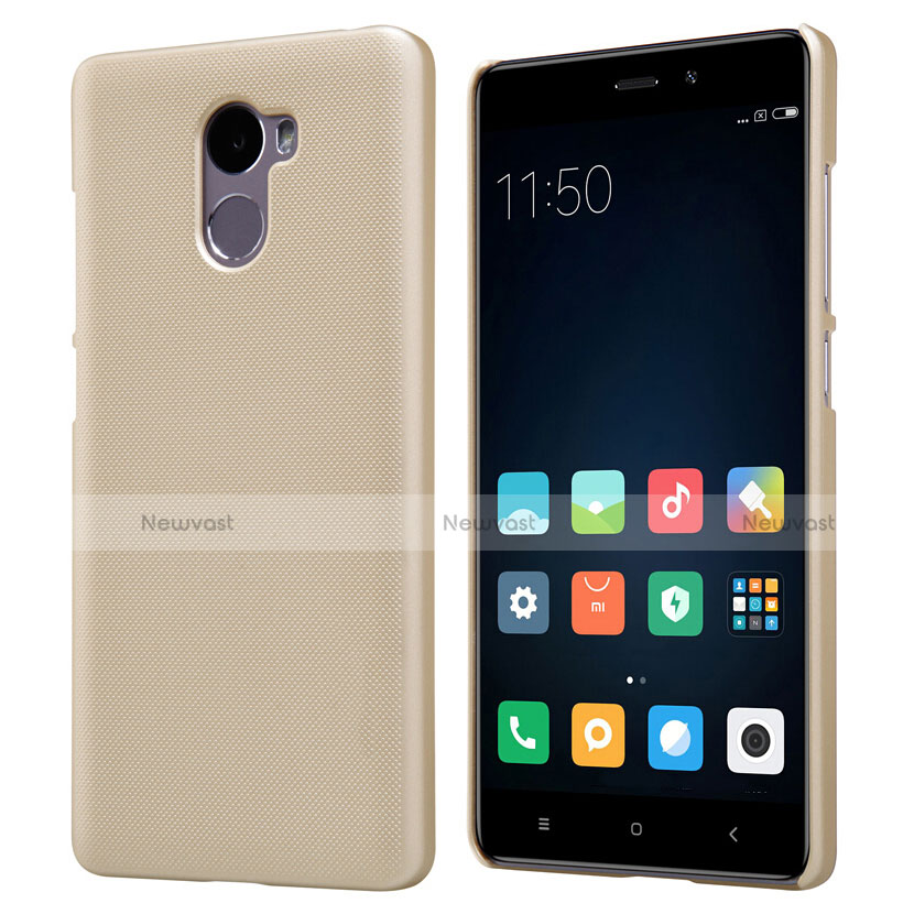 Mesh Hole Hard Rigid Case Back Cover for Xiaomi Redmi 4 Standard Edition Gold