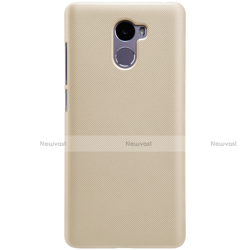 Mesh Hole Hard Rigid Case Back Cover for Xiaomi Redmi 4 Standard Edition Gold