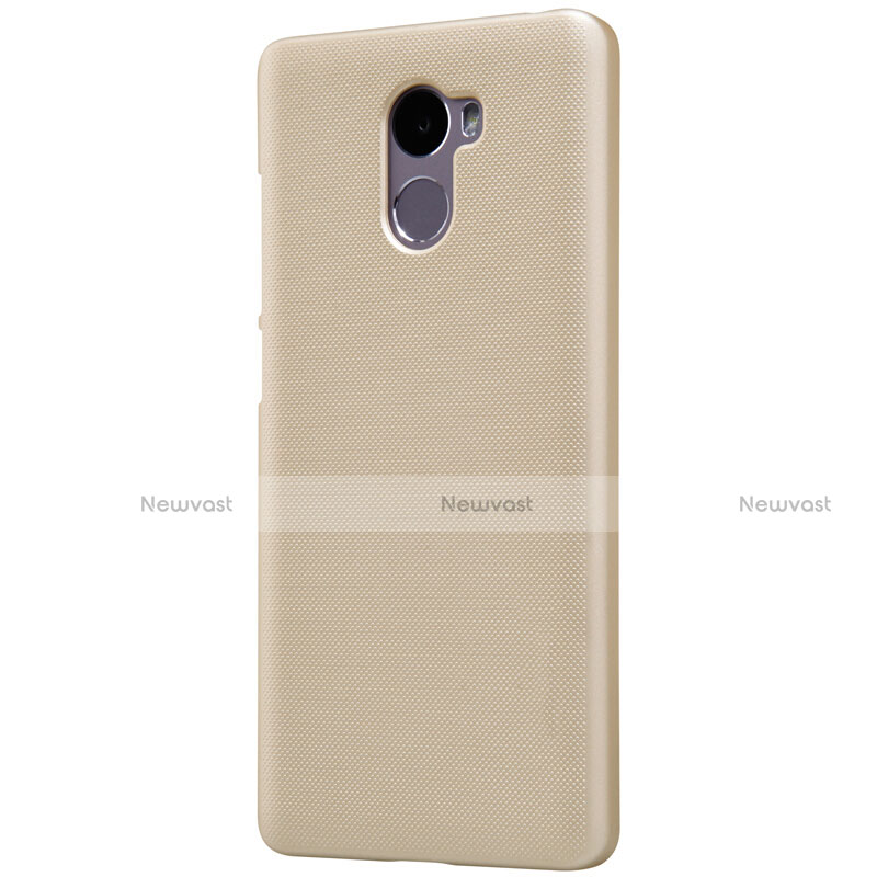 Mesh Hole Hard Rigid Case Back Cover for Xiaomi Redmi 4 Standard Edition Gold