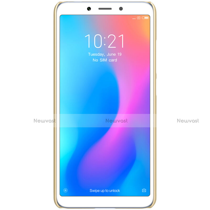 Mesh Hole Hard Rigid Case Back Cover for Xiaomi Redmi 6A Gold