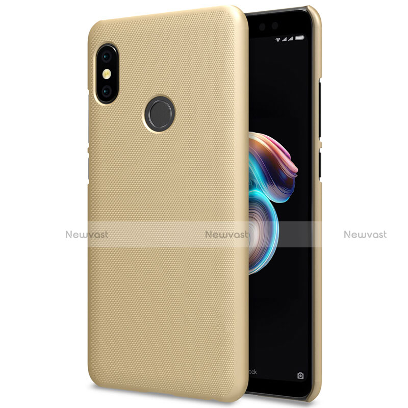 Mesh Hole Hard Rigid Case Back Cover for Xiaomi Redmi Note 5 AI Dual Camera Gold