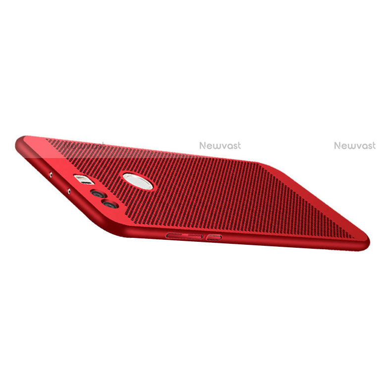 Mesh Hole Hard Rigid Cover for Huawei Honor 8 Red