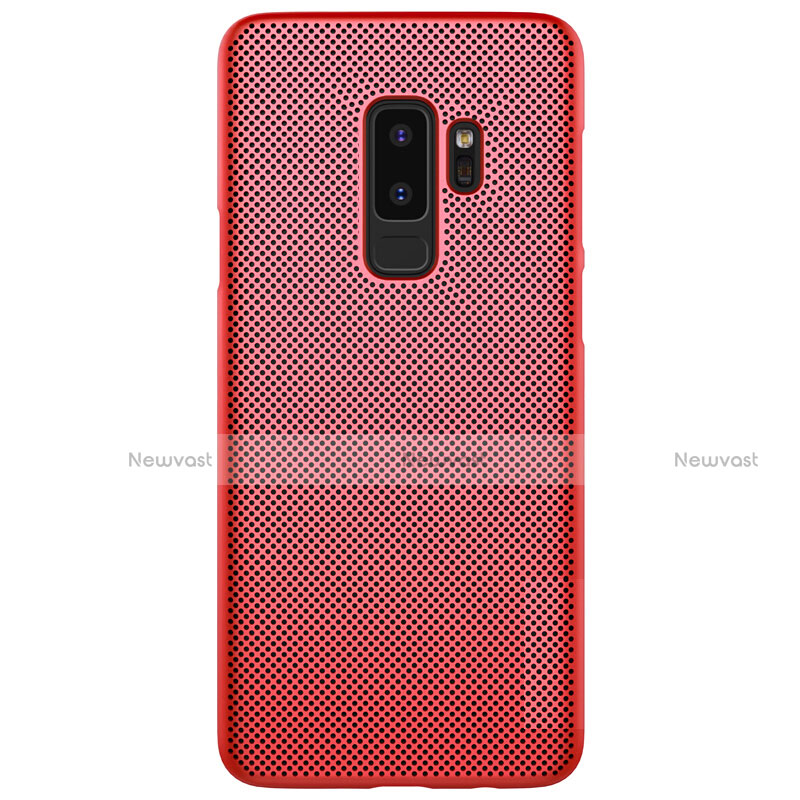 Mesh Hole Hard Rigid Cover for Samsung Galaxy S9 Plus Red