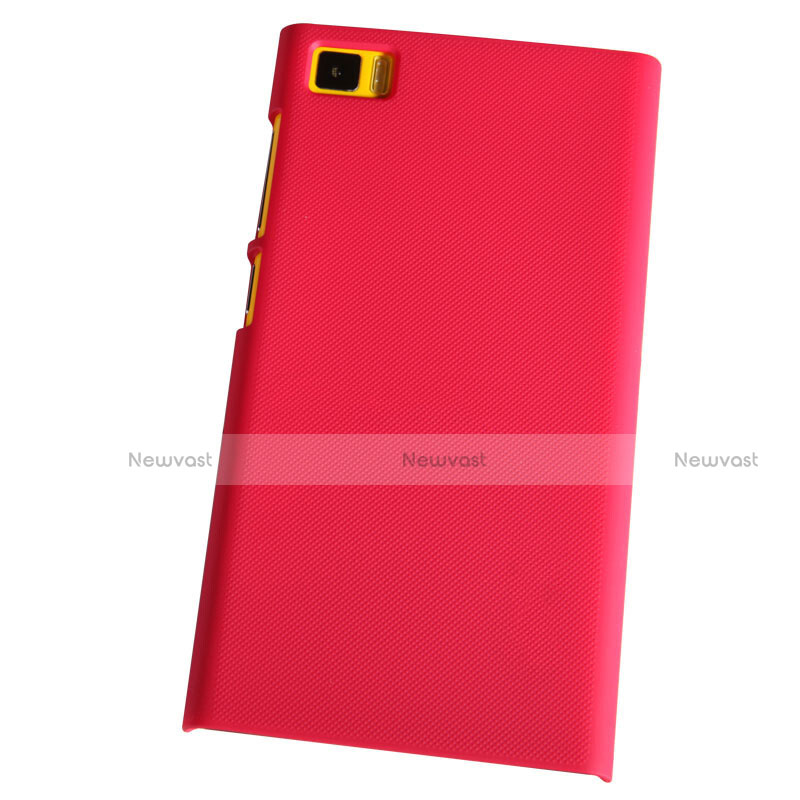 Mesh Hole Hard Rigid Cover for Xiaomi Mi 3 Red