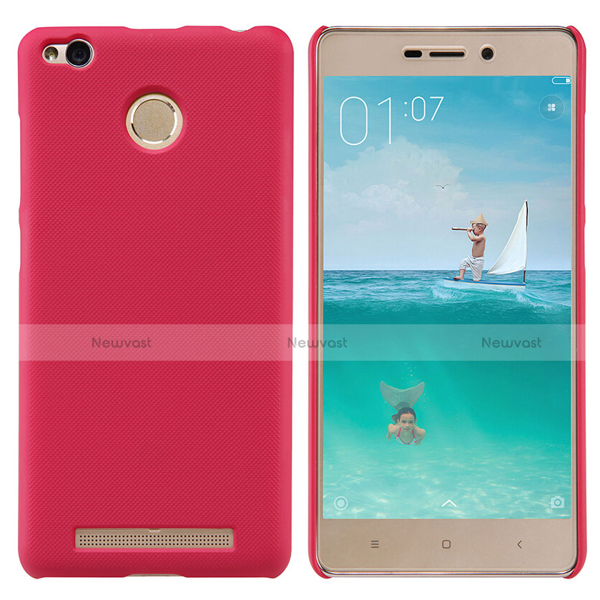 Mesh Hole Hard Rigid Cover for Xiaomi Redmi 3S Red