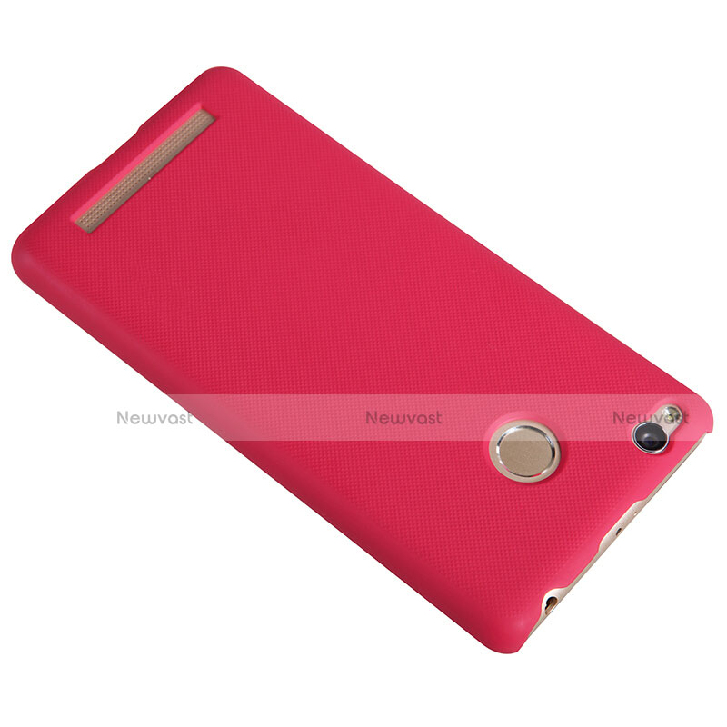 Mesh Hole Hard Rigid Cover for Xiaomi Redmi 3X Red