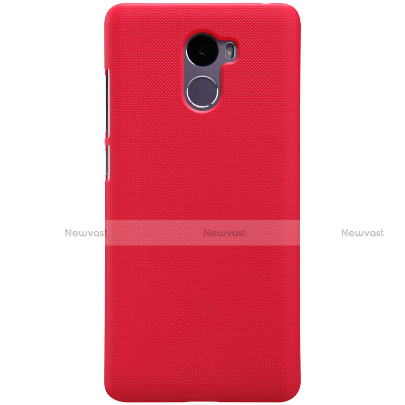 Mesh Hole Hard Rigid Cover for Xiaomi Redmi 4 Standard Edition Red