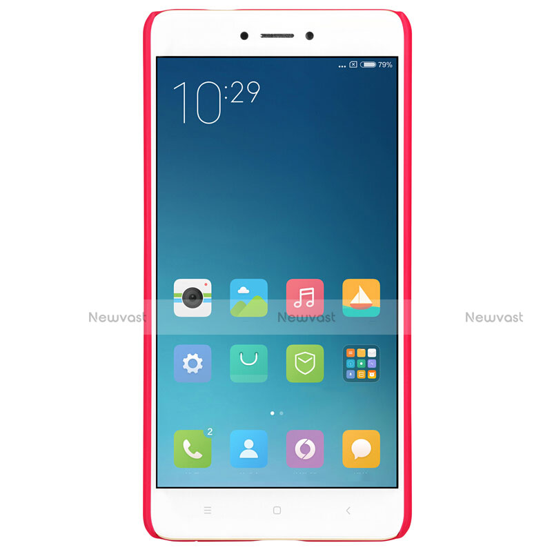 Mesh Hole Hard Rigid Cover for Xiaomi Redmi Note 4 Standard Edition Red