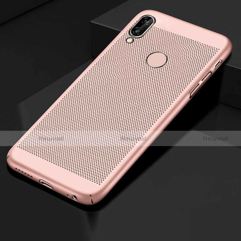 Mesh Hole Hard Rigid Snap On Case Cover for Huawei Honor 10 Lite Rose Gold