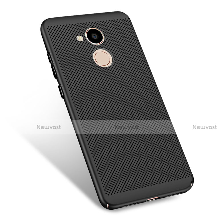 Mesh Hole Hard Rigid Snap On Case Cover for Huawei Honor 6C Pro Black