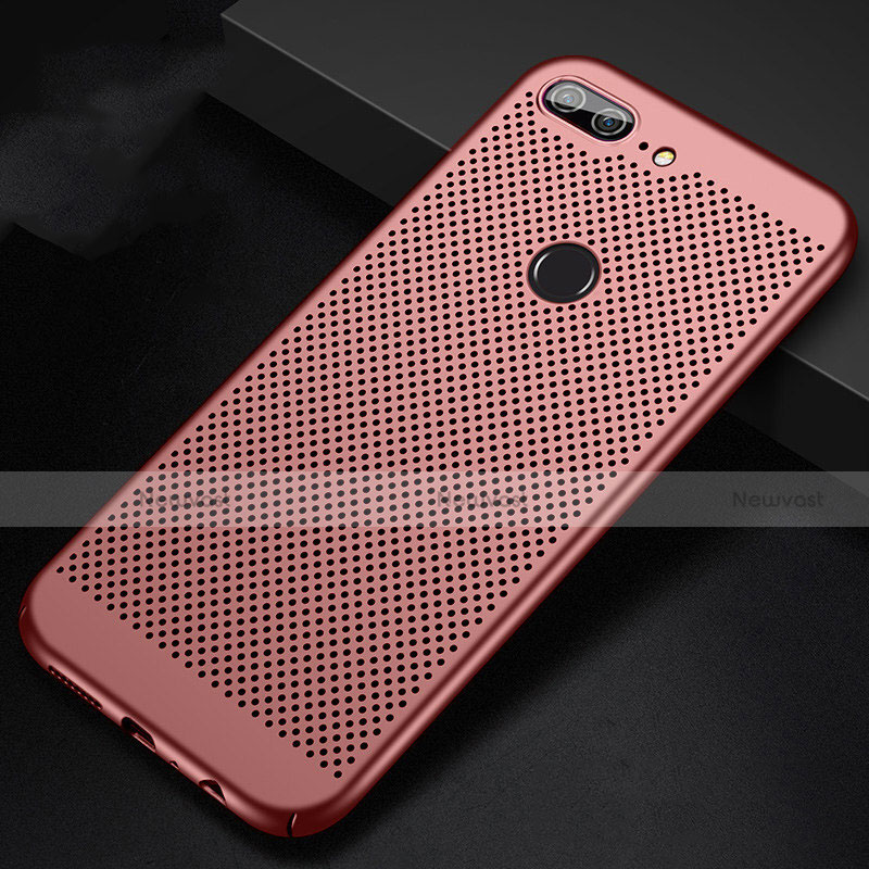 Mesh Hole Hard Rigid Snap On Case Cover for Huawei Honor 9 Lite Rose Gold