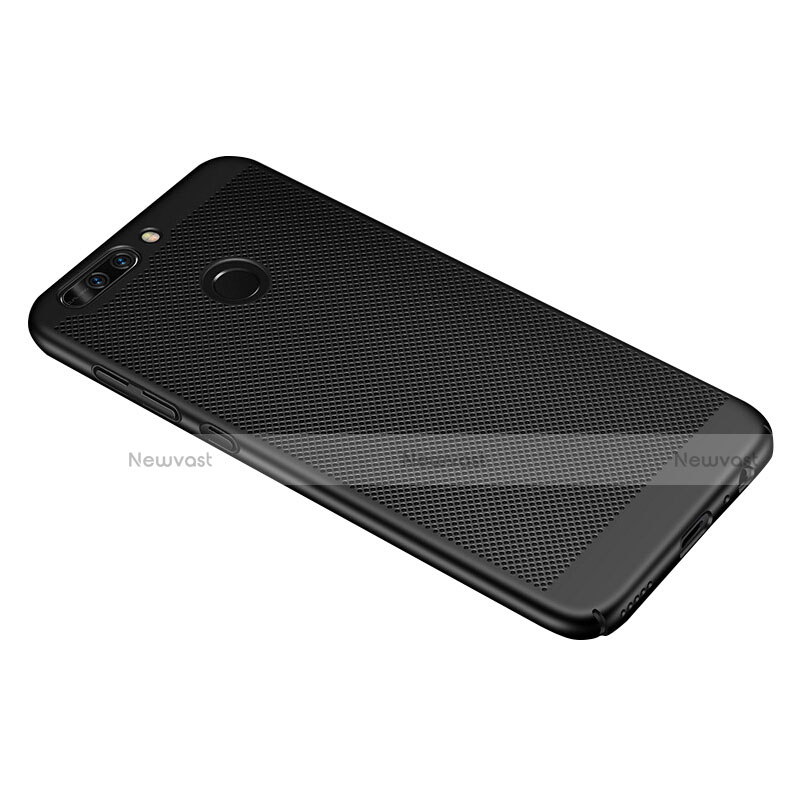 Mesh Hole Hard Rigid Snap On Case Cover for Huawei Honor V9 Black