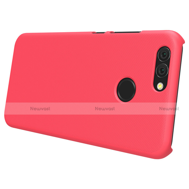 Mesh Hole Hard Rigid Snap On Case Cover for Huawei Nova 2 Red