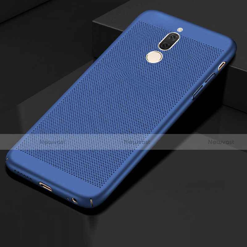 Mesh Hole Hard Rigid Snap On Case Cover for Huawei Nova 2i Blue