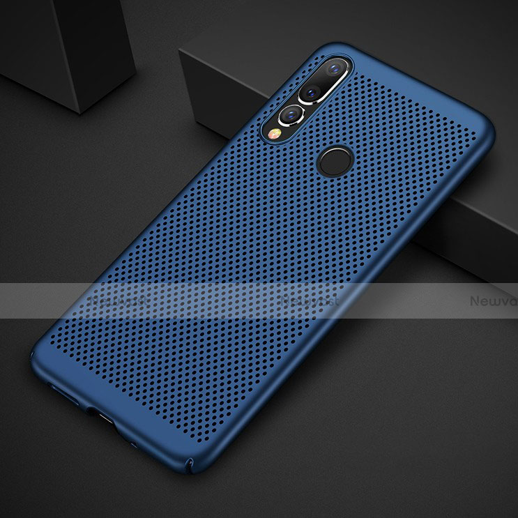 Mesh Hole Hard Rigid Snap On Case Cover for Huawei P30 Lite Blue