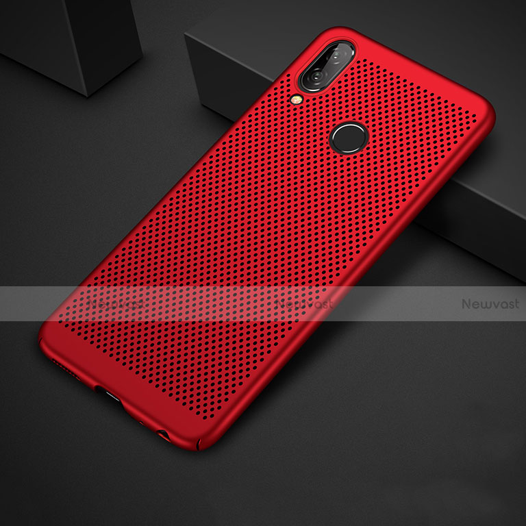 Mesh Hole Hard Rigid Snap On Case Cover for Huawei Y9 (2019)