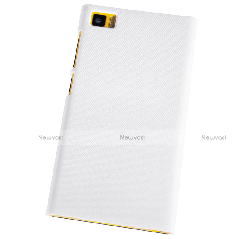 Mesh Hole Hard Rigid Snap On Case Cover for Xiaomi Mi 3 White