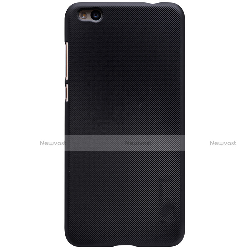 Mesh Hole Hard Rigid Snap On Case Cover for Xiaomi Mi 5C Black