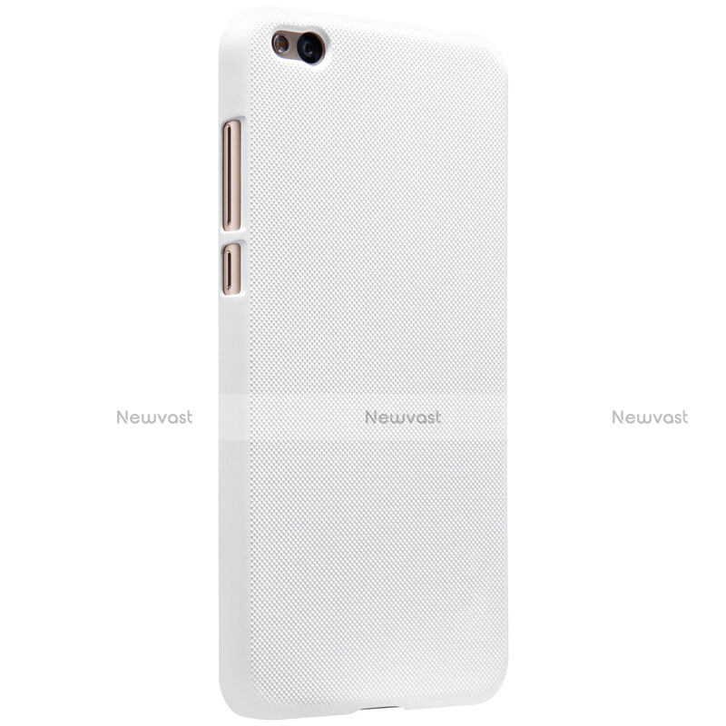 Mesh Hole Hard Rigid Snap On Case Cover for Xiaomi Mi 5C White