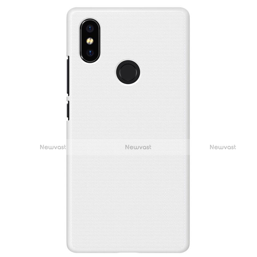 Mesh Hole Hard Rigid Snap On Case Cover for Xiaomi Mi 8 SE White