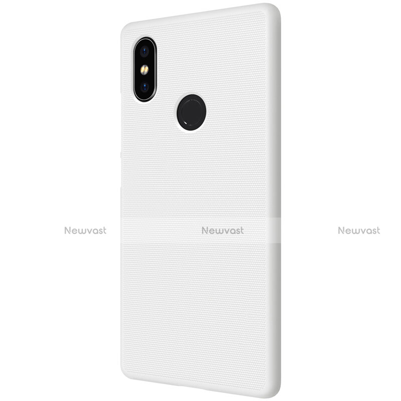 Mesh Hole Hard Rigid Snap On Case Cover for Xiaomi Mi 8 SE White