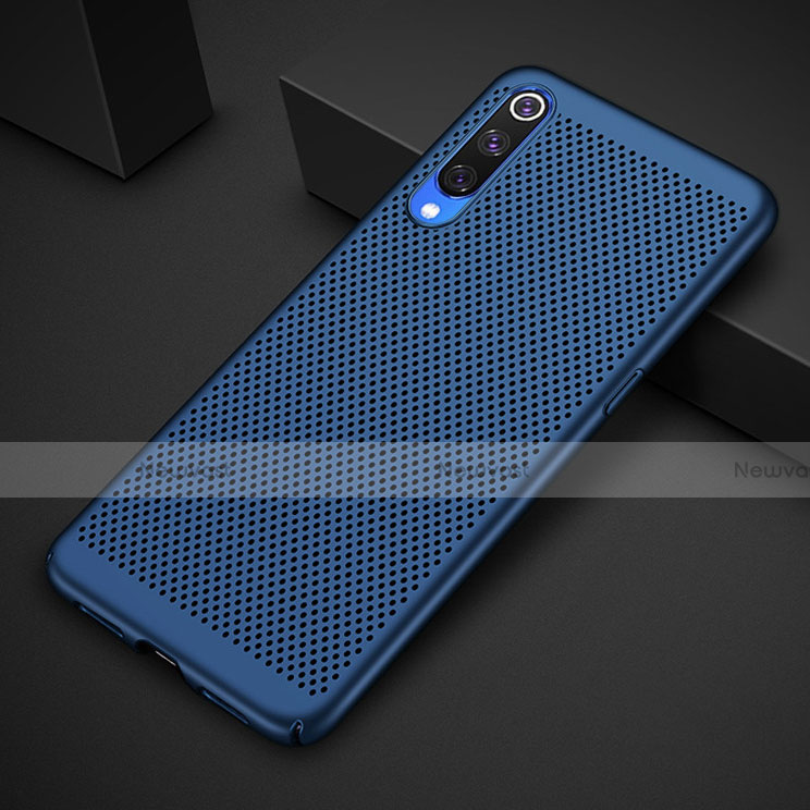 Mesh Hole Hard Rigid Snap On Case Cover for Xiaomi Mi 9 Blue