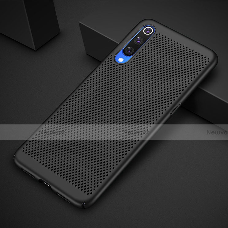 Mesh Hole Hard Rigid Snap On Case Cover for Xiaomi Mi 9 Pro 5G Black