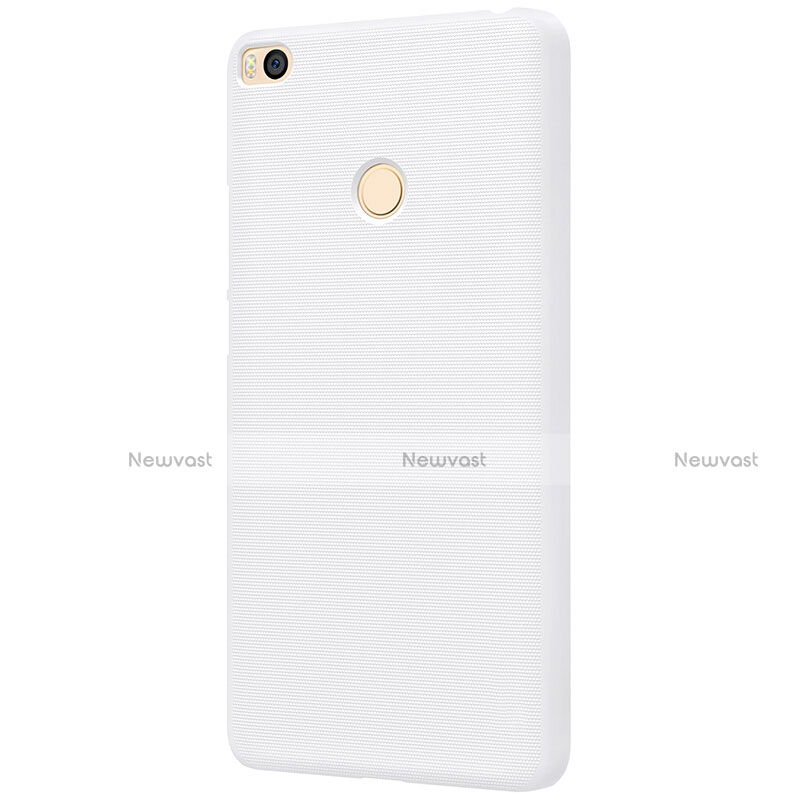 Mesh Hole Hard Rigid Snap On Case Cover for Xiaomi Mi Max 2 White