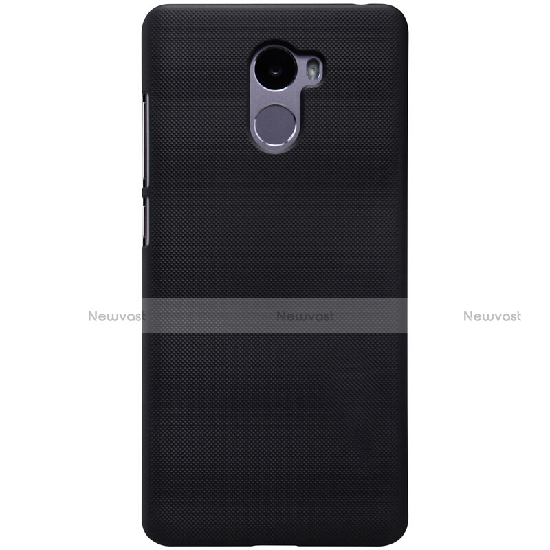 Mesh Hole Hard Rigid Snap On Case Cover for Xiaomi Redmi 4 Standard Edition Black