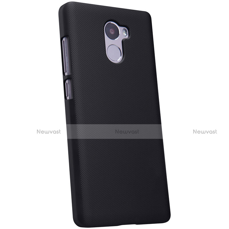 Mesh Hole Hard Rigid Snap On Case Cover for Xiaomi Redmi 4 Standard Edition Black