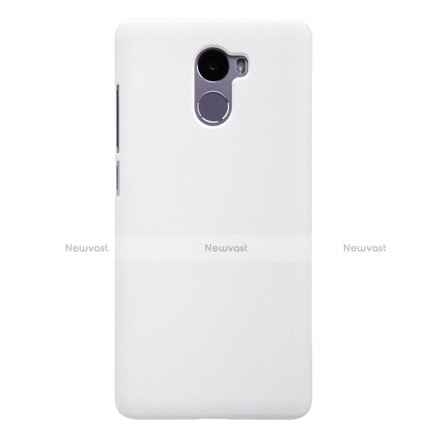 Mesh Hole Hard Rigid Snap On Case Cover for Xiaomi Redmi 4 Standard Edition White