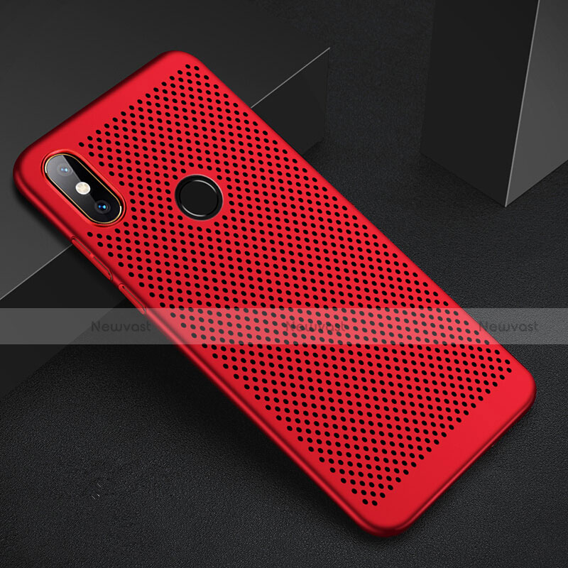 Mesh Hole Hard Rigid Snap On Case Cover for Xiaomi Redmi 6 Pro