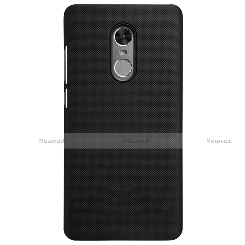 Mesh Hole Hard Rigid Snap On Case Cover for Xiaomi Redmi Note 4 Standard Edition Black