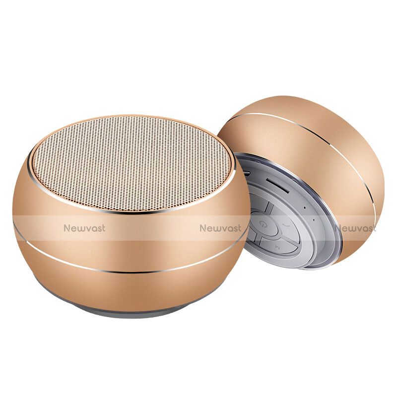 Mini Wireless Bluetooth Speaker Portable Stereo Super Bass Loudspeaker Gold