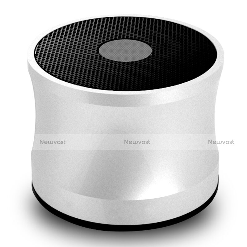 Mini Wireless Bluetooth Speaker Portable Stereo Super Bass Loudspeaker S04 Silver