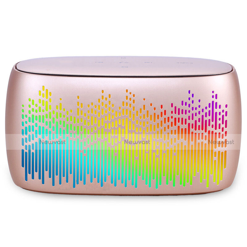 Mini Wireless Bluetooth Speaker Portable Stereo Super Bass Loudspeaker S06 Gold