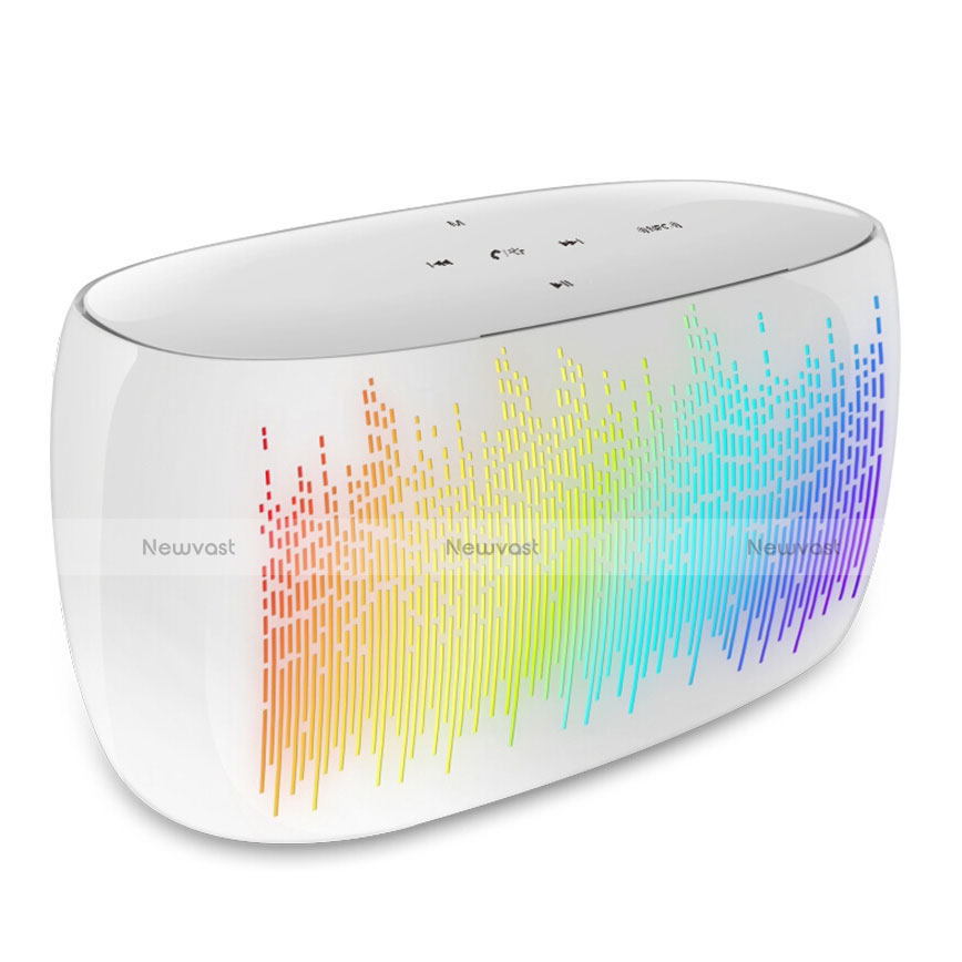 Mini Wireless Bluetooth Speaker Portable Stereo Super Bass Loudspeaker S06 White