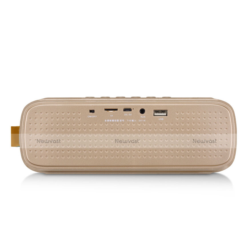 Mini Wireless Bluetooth Speaker Portable Stereo Super Bass Loudspeaker S09 Gold