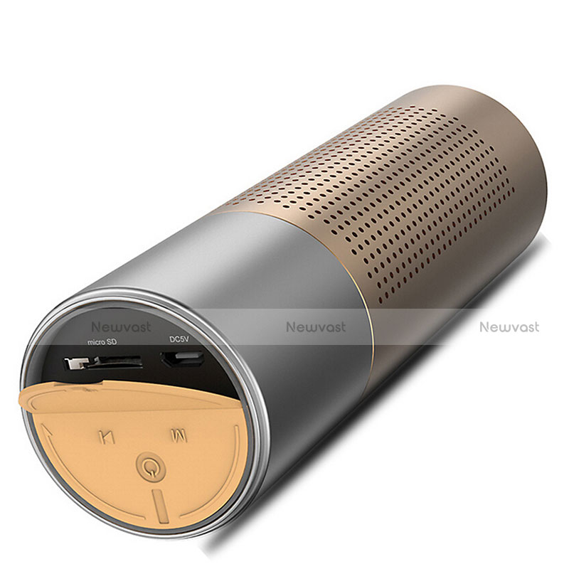 Mini Wireless Bluetooth Speaker Portable Stereo Super Bass Loudspeaker S15 Gold